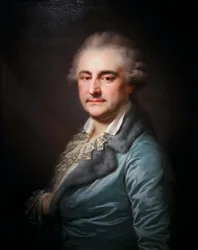 Porträtt av Stanislaus August i morgonrock